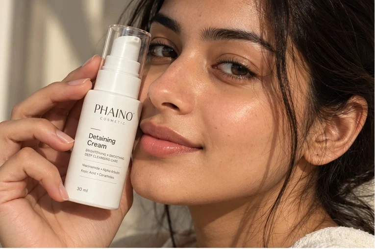 Morning and evening skincare ritual with Phaino Advanced Brightening Cream